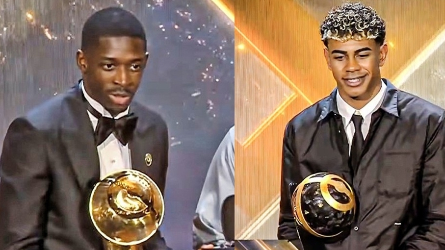 Globe Soccer Awards: Lamine Yamal lại thua Ousmane Dembele