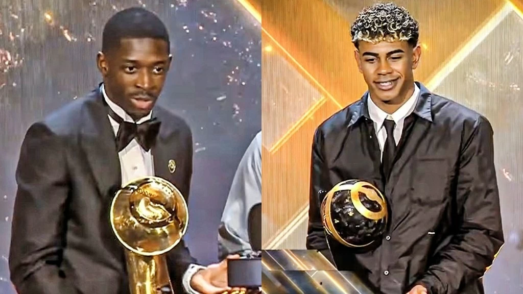 Globe Soccer Awards: Yamal lại thua Dembele, nhận hai giải