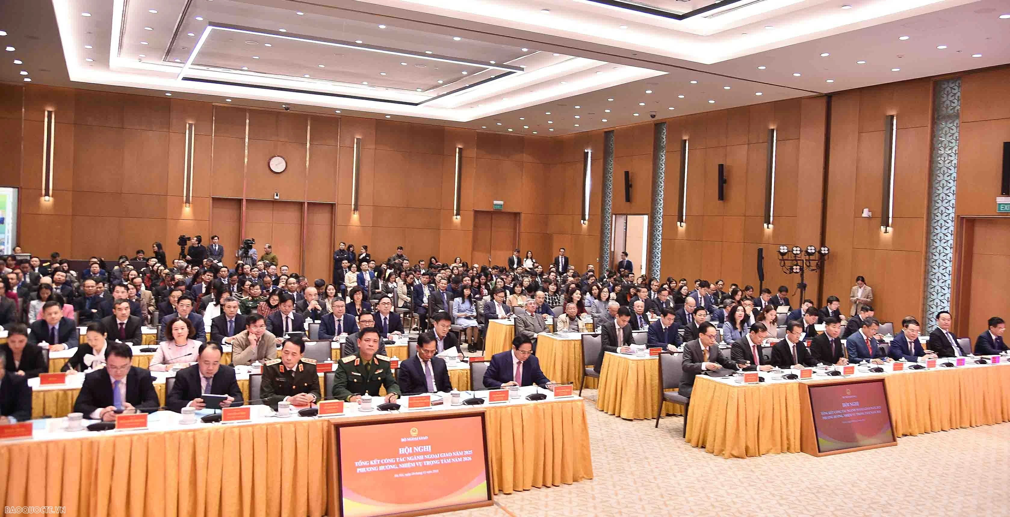 Thủ tướng Phạm Minh Chính dự Hội nghị tổng kết công tác ngành ngoại giao 2025