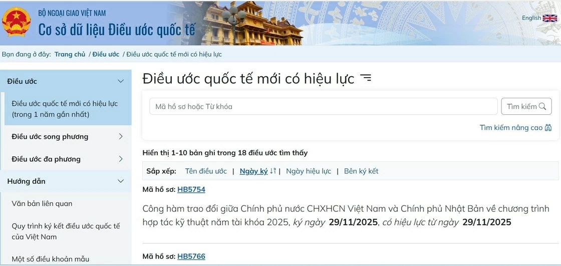 Khai trương Cơ sở dữ liệu quốc gia về điều ước quốc tế: Bước chuyển từ tư duy quản lý sang phục vụ