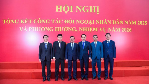 Uỷ viên Bộ Chính trị, Thường trực Ban Bí thư Trần Cẩm Tú dự Hội nghị tổng kết công tác đối ngoại nhân dân năm 2025 và phương hướng, nhiệm vụ năm 2026