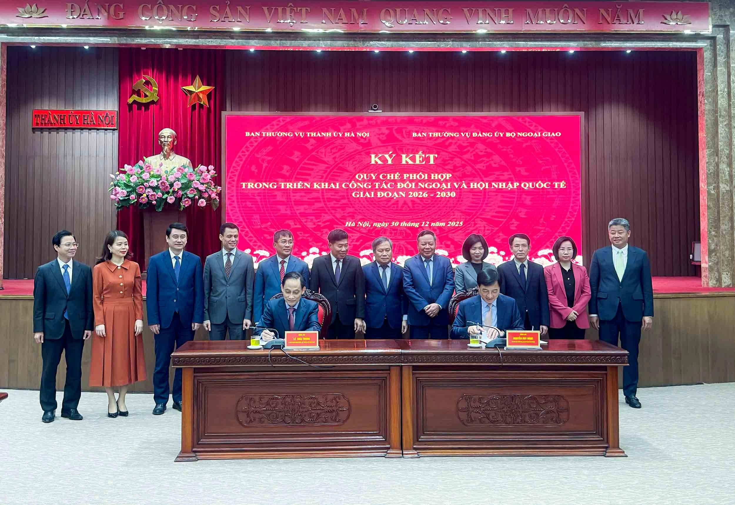 Hà Nội-Bộ Ngoại giao ký Quy chế phối hợp đối ngoại Đối ngoại nhân dân năm 20225