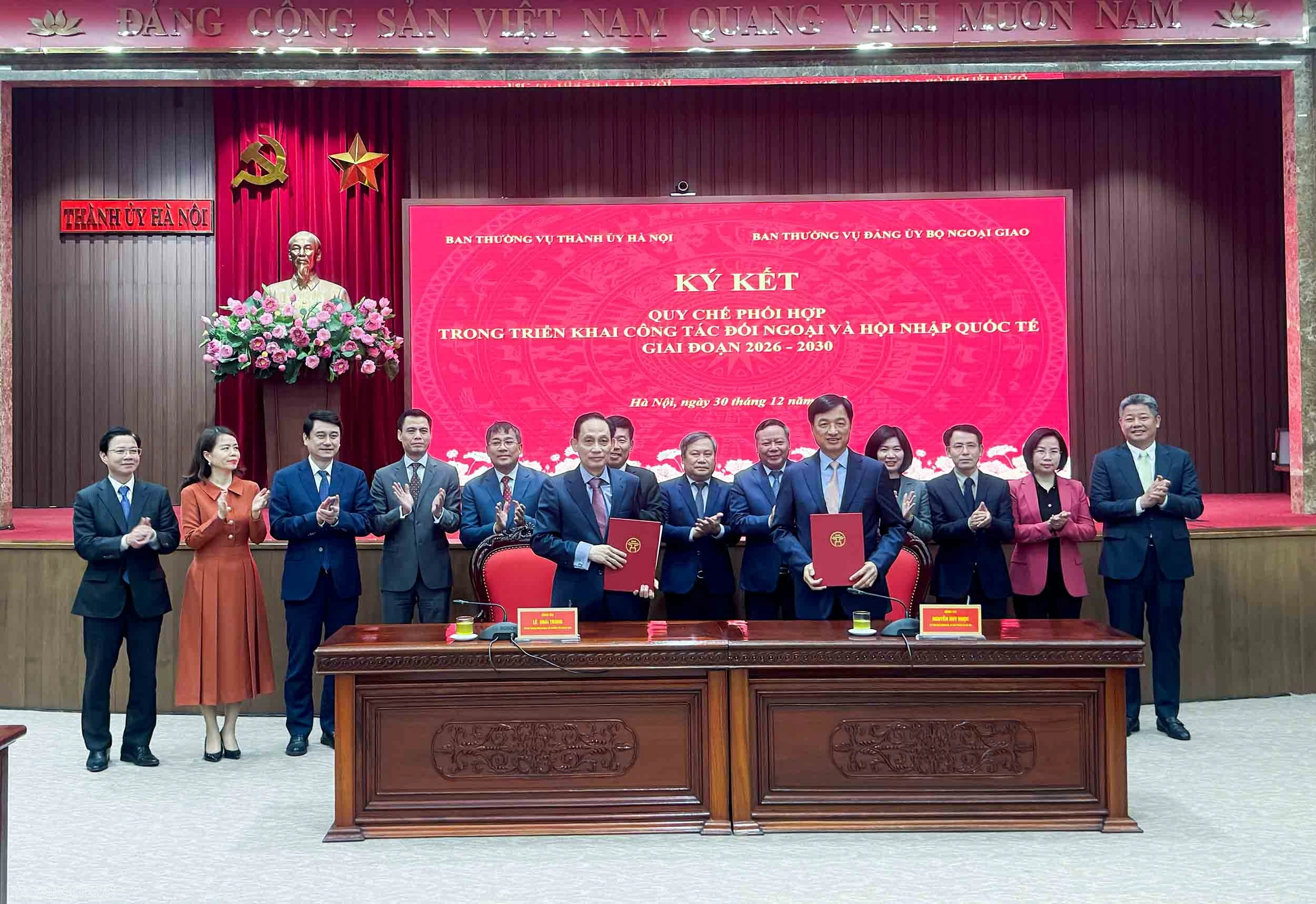 Hà Nội-Bộ Ngoại giao ký Quy chế phối hợp đối ngoại Đối ngoại nhân dân năm 20225