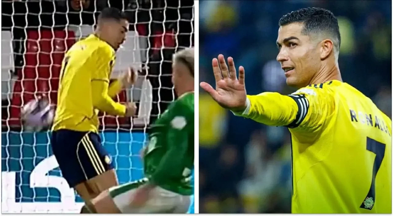 Ghi bàn may mắn không ngờ, Ronaldo ăn mừng cuồng nhiệt