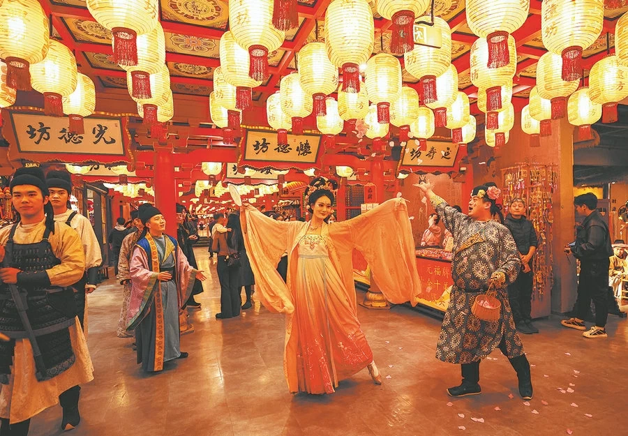 Một con phố mang đậm phong vị cổ xưa ở Tây An, tỉnh Thiểm Tây. (Nguồn: China Daily)