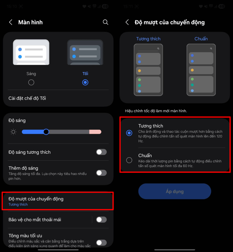 Ngoài ra, bạn cũng nên điều chỉnh tần số quét màn hình. Ngoài ra, bạn cũng nên điều chỉnh tần số quét màn hình.