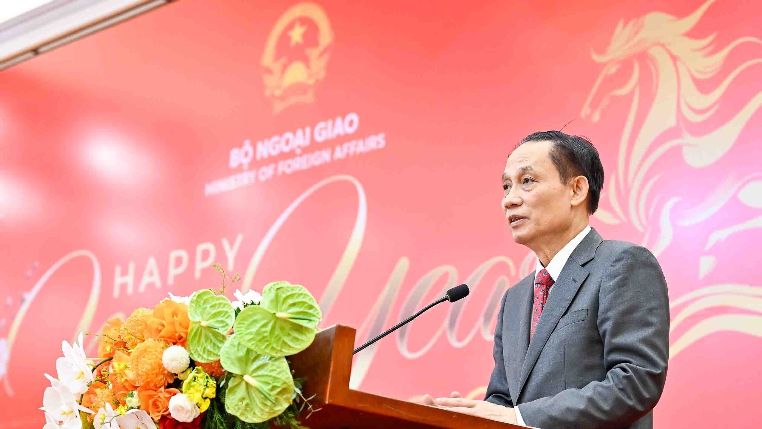 Thư chúc Tết của Ủy viên Bộ Chính trị, Bộ trưởng Bộ Ngoại giao Lê Hoài Trung