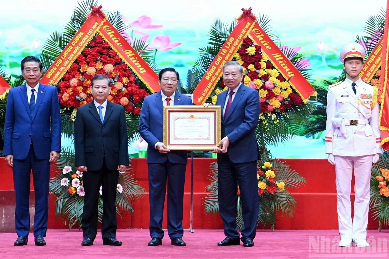 Ban Nội chính Trung ương đón nhận Huân chương Hồ Chí Minh lần thứ hai