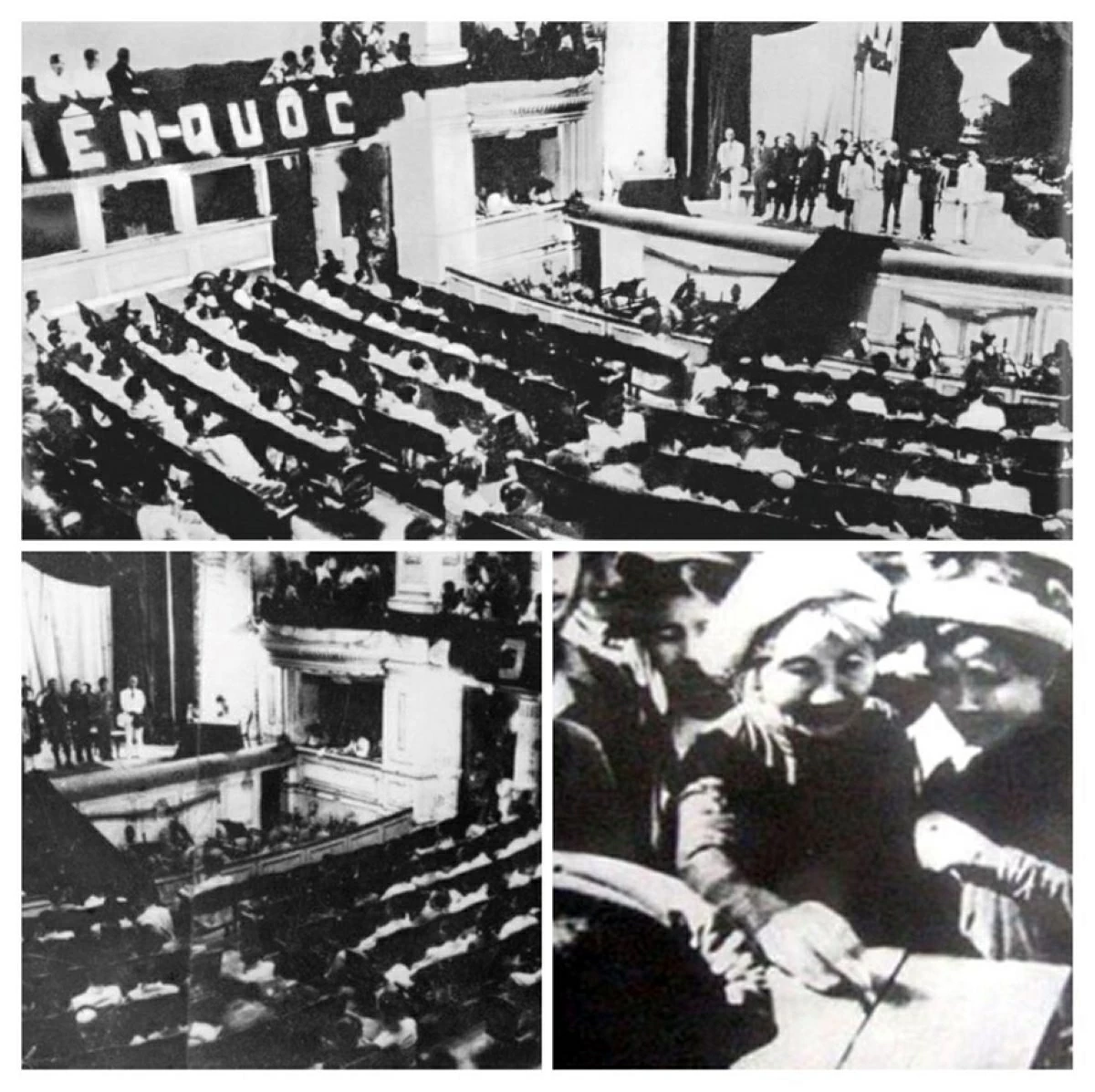 Quốc hội đầu tiên của nước Việt Nam Dân chủ cộng hòa ra đời sau cuộc Tổng tuyển cử đầu tiên trong cả nước ngày 6-1-1946. Ảnh tư liệu 