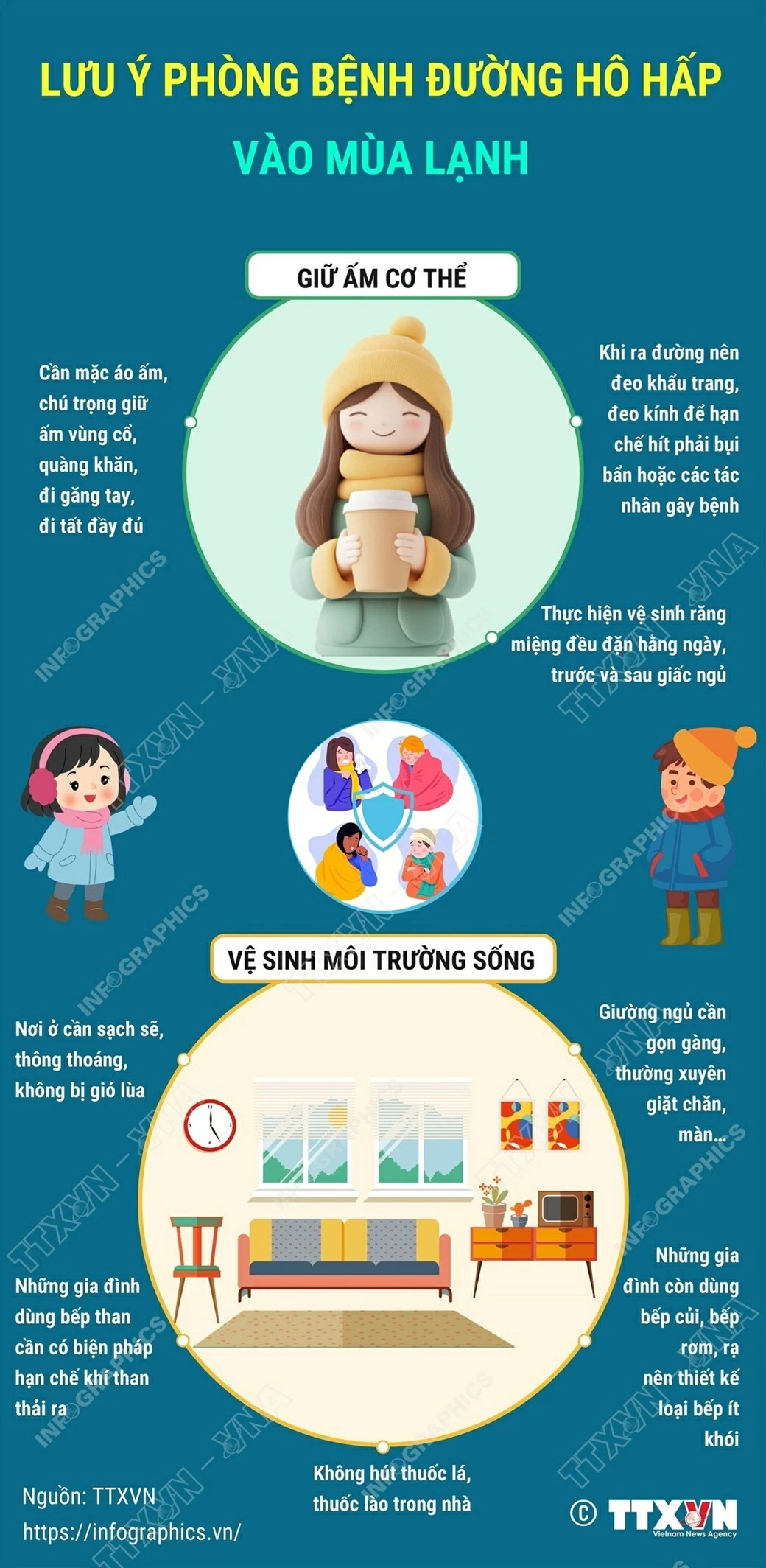 Mùa lạnh phòng bệnh đường hô hấp Mùa lạnh phòng bệnh đường hô hấp