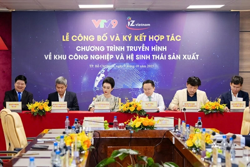 Hai bên ký kết hợp tác chương trình truyền hình về Khu công nghiệp và hệ sinh thái sản xuất. Hai bên ký kết hợp tác chương trình truyền hình về Khu công nghiệp và hệ sinh thái sản xuất.