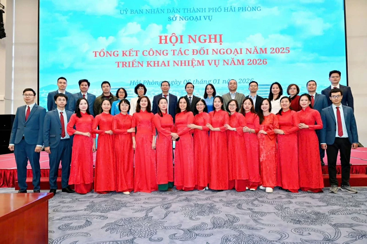 Thứ trưởng Ngô Lê Văn tham dự Hội nghị tổng kết công tác đối ngoại Hải Phòng: Khẳng định vai trò tiên phong, nhiệm vụ trọng yếu, thường xuyên Thứ trưởng Ngô Lê Văn tham dự Hội nghị tổng kết công tác đối ngoại Hải Phòng: Khẳng định vai trò tiên phong, nhiệm vụ trọng yếu, thường xuyên