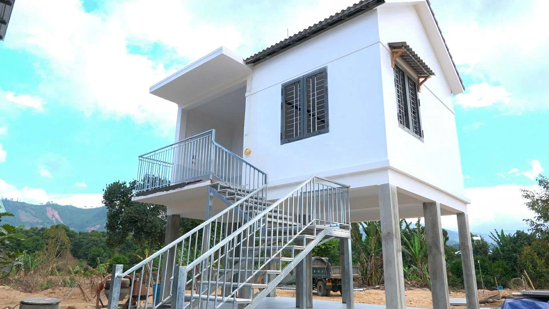 Ngôi nhà của chị Lê Thị Cẩm Vân khi khánh thành