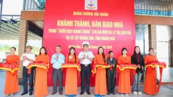 Chiến dịch Quang Trung: Vùng 4 Hải quân dự Lễ khánh thành, bàn giao nhà cho người dân