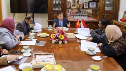 Đại sứ quán Việt Nam tại Ai Cập thông tin về Đại hội Đảng lần thứ XIV với truyền thông sở tại