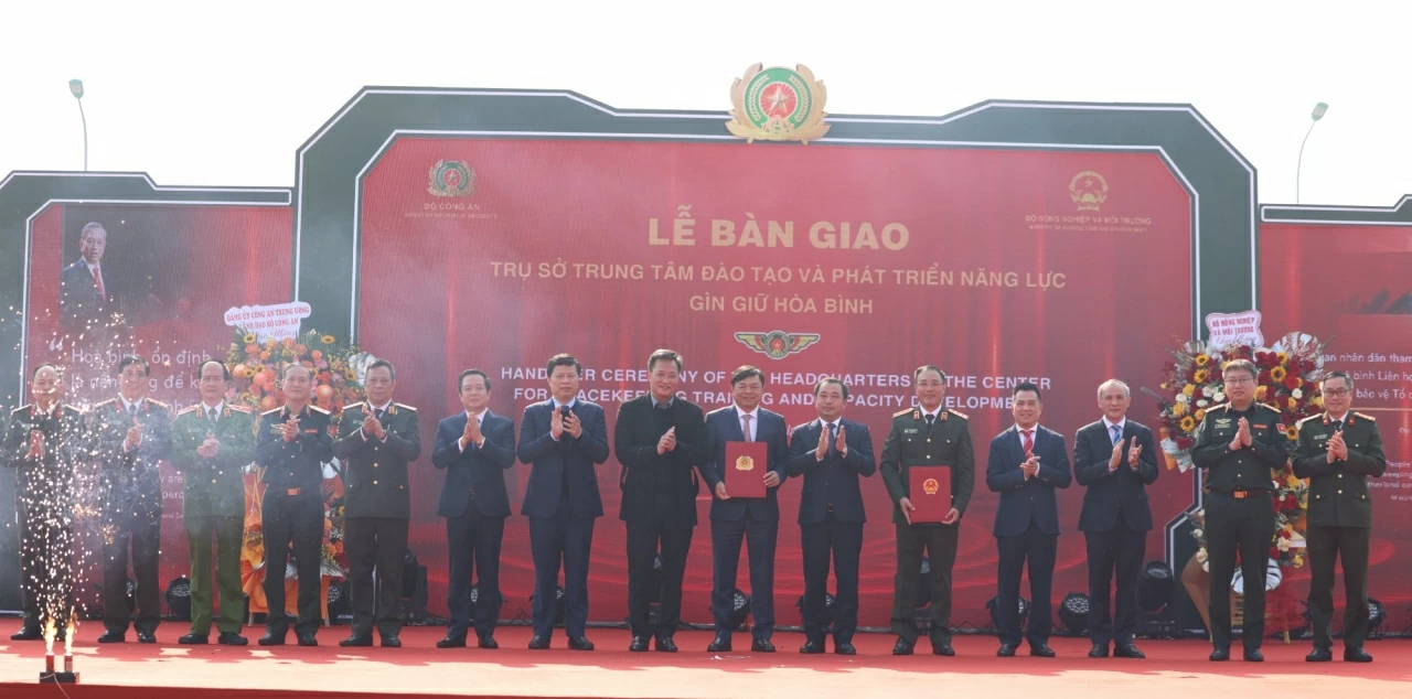 Bộ Công an tiếp nhận trụ sở Trung tâm đào tạo và phát triển năng lực gìn giữ hòa bình
