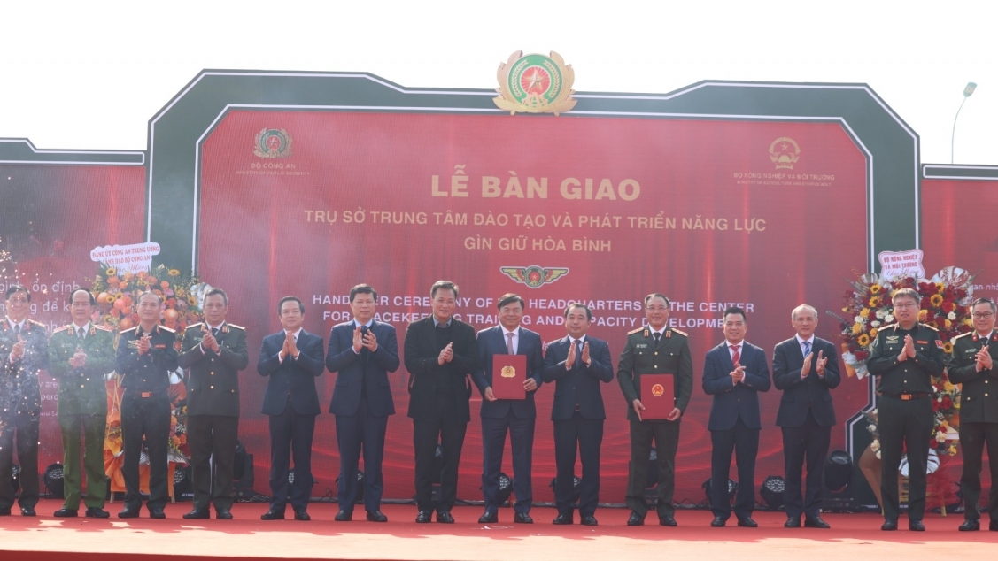 Bộ Công an tiếp nhận trụ sở Trung tâm đào tạo và phát triển năng lực gìn giữ hòa bình