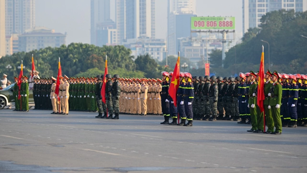 Lực lượng Công an nhân dân xuất quân bảo vệ Đại hội XIV của Đảng