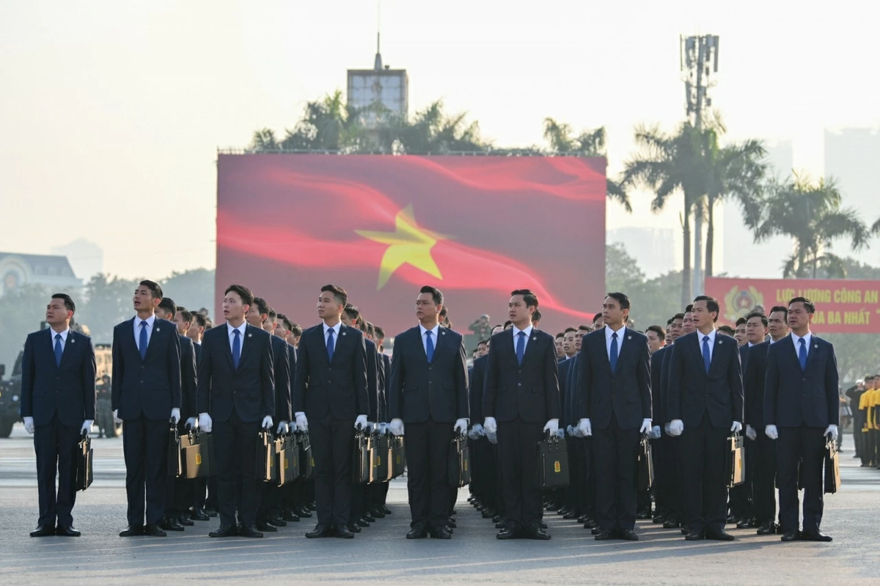 Lực lượng Công an nhân dân xuất quân bảo vệ Đại hội XIV của Đảng