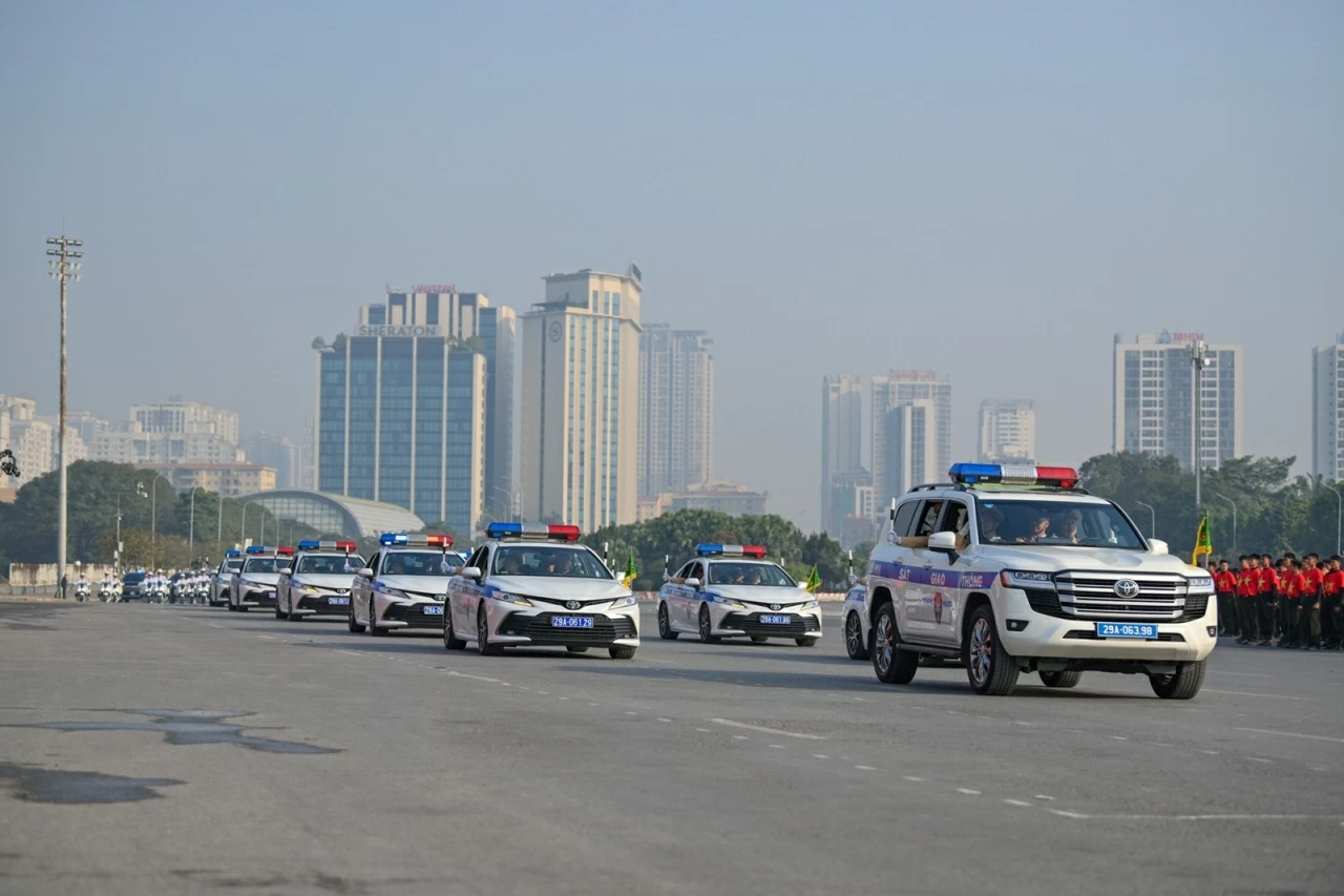 Lực lượng Công an nhân dân xuất quân bảo vệ Đại hội XIV của Đảng