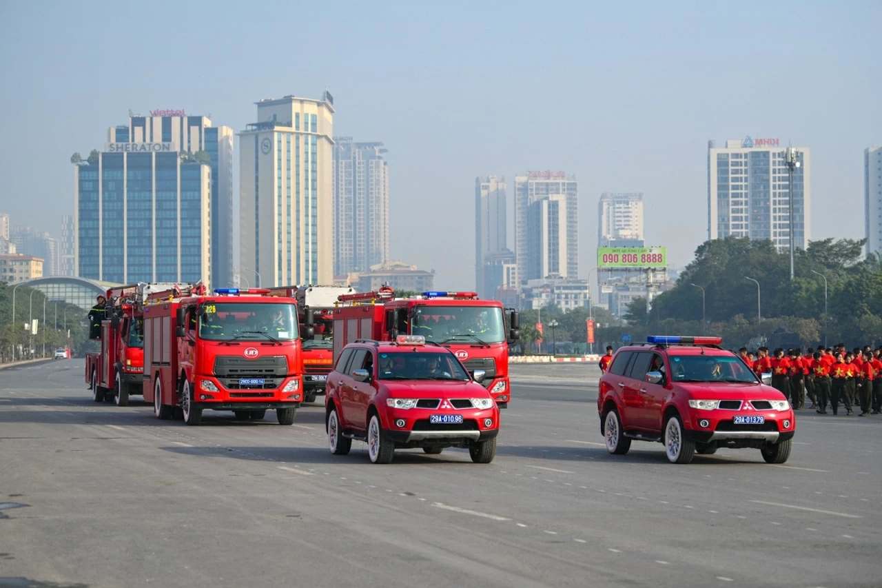 Lực lượng Công an nhân dân xuất quân bảo vệ Đại hội XIV của Đảng
