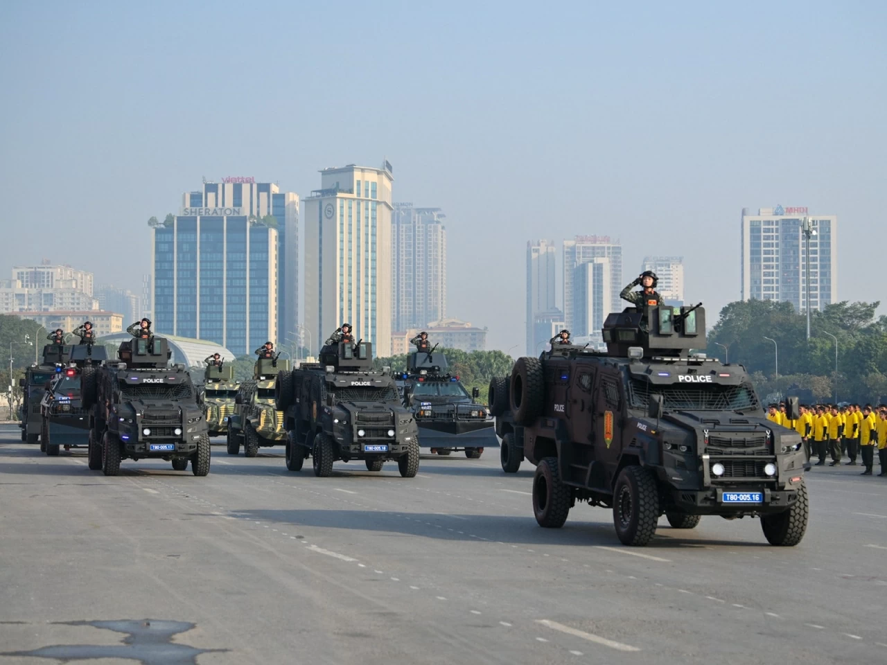 Lực lượng Công an nhân dân xuất quân bảo vệ Đại hội XIV của Đảng Lực lượng Công an nhân dân xuất quân bảo vệ Đại hội XIV của Đảng