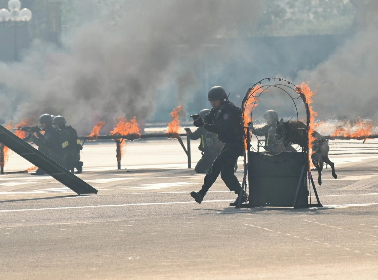 Lực lượng Công an nhân dân xuất quân bảo vệ Đại hội XIV của Đảng