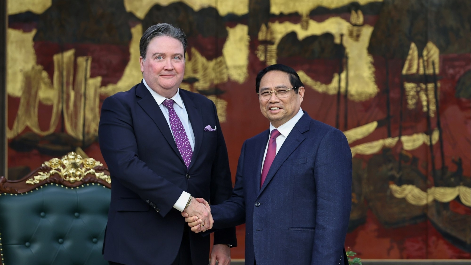 Thủ tướng đề nghị Hoa Kỳ đẩy mạnh hợp tác với Việt Nam trong lĩnh vực chuyển giao công nghệ, chuyển đổi số