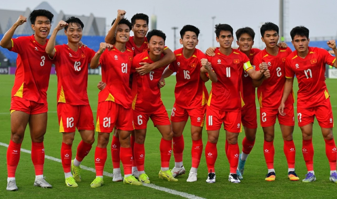 Cả 4 bàn thắng của U23 Việt Nam đều đến từ những tình huống cố định. (Nguồn: VFF)