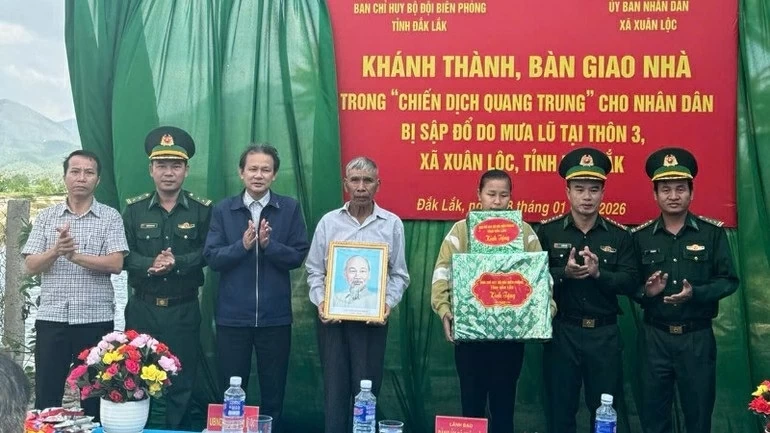 Chiến dịch Quang Trung: Tỉnh Đắk Lắk dự kiến ngày 19/1 cơ bản hoàn thành, bàn giao 16 căn nhà xây dựng trong khu tái định cư