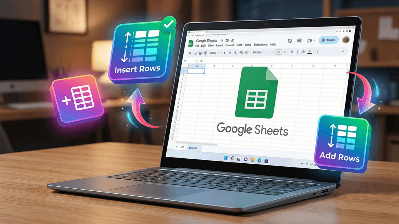 Hướng dẫn cách chèn nhiều dòng trong Google Sheets siêu tiện lợi.