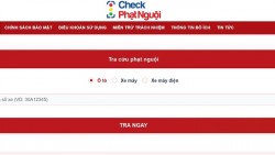 Hướng dẫn tra cứu phạt nguội giao thông online trên checkphatnguoi.com.vn