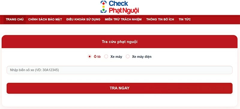 Tra cứu phạt nguội ô tô, xe máy online chuẩn nhất.
