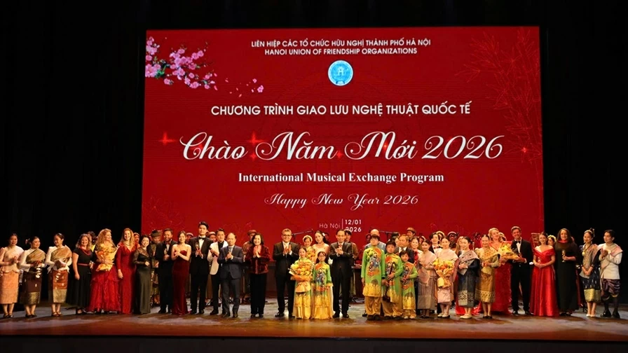 Đặc sắc giao lưu nghệ thuật quốc tế Chào năm mới 2026 chào mừng Đại hội XIV của Đảng Đặc sắc giao lưu nghệ thuật quốc tế Chào năm mới 2026 chào mừng Đại hội XIV của Đảng