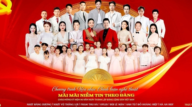 'Mãi mãi niềm tin theo Đảng' - chương trình nghệ thuật đặc biệt chào mừng 96 năm ngày thành lập Đảng