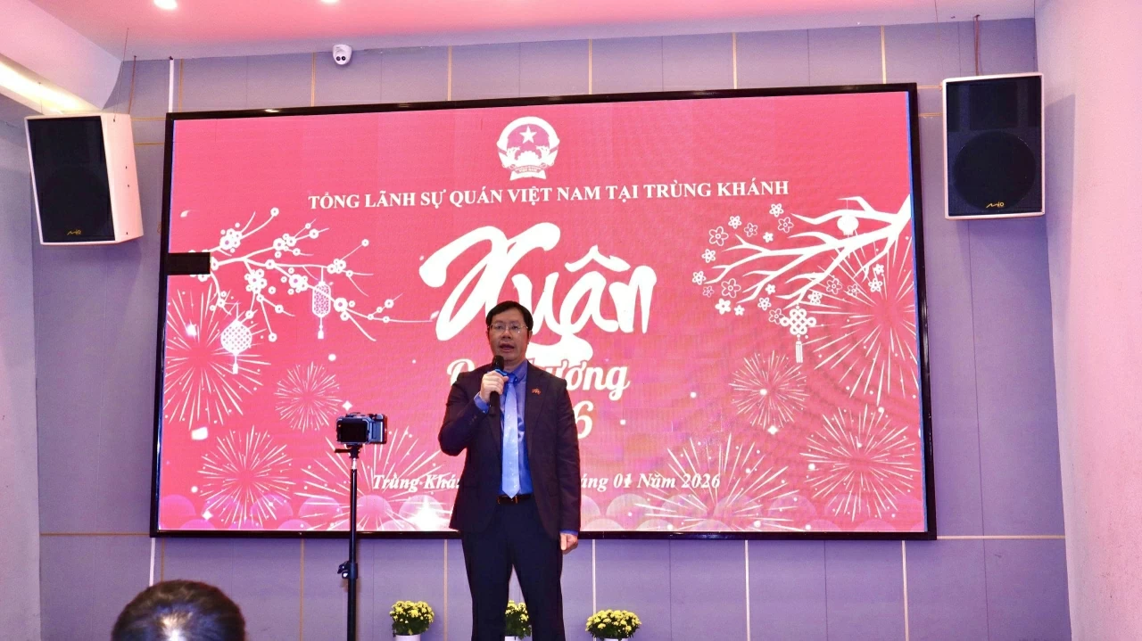 Cộng đồng người Việt Nam tại Trùng Khánh, Tứ Xuyên tưng bừng đón Xuân Bính Ngọ 2026 Cộng đồng người Việt Nam tại Trùng Khánh, Tứ Xuyên tưng bừng đón Xuân Bính Ngọ 2026