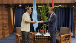 Đại sứ Phạm Thanh Bình trình Quốc thư lên Tổng thống Liên bang Micronesia