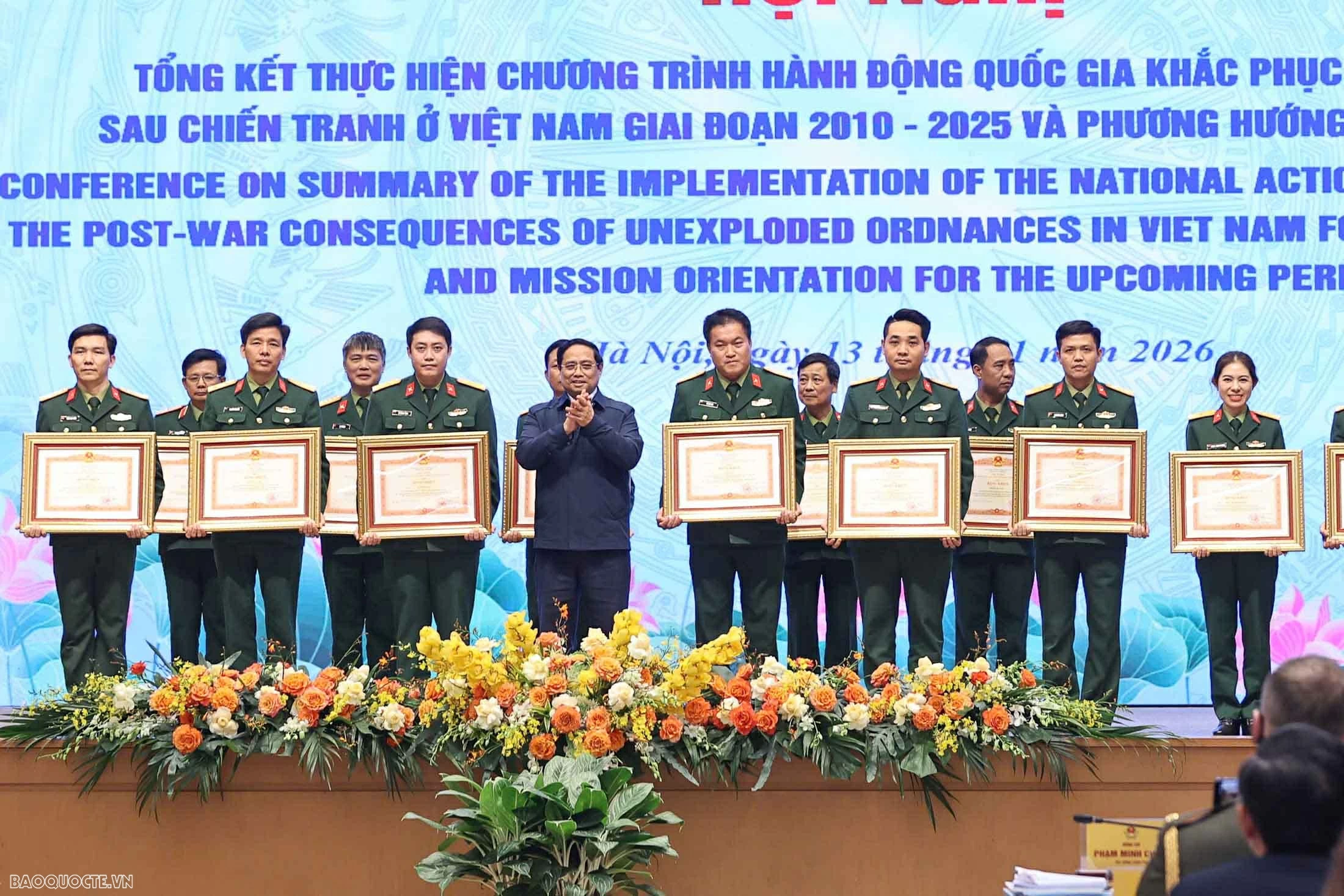 Tiếp tục xác định khắc phục hậu quả bom mìn sau chiến tranh là nhiệm vụ quan trọng và cấp bách Đẩy nhanh tốc độ khắc phục hậu quả bom mìn