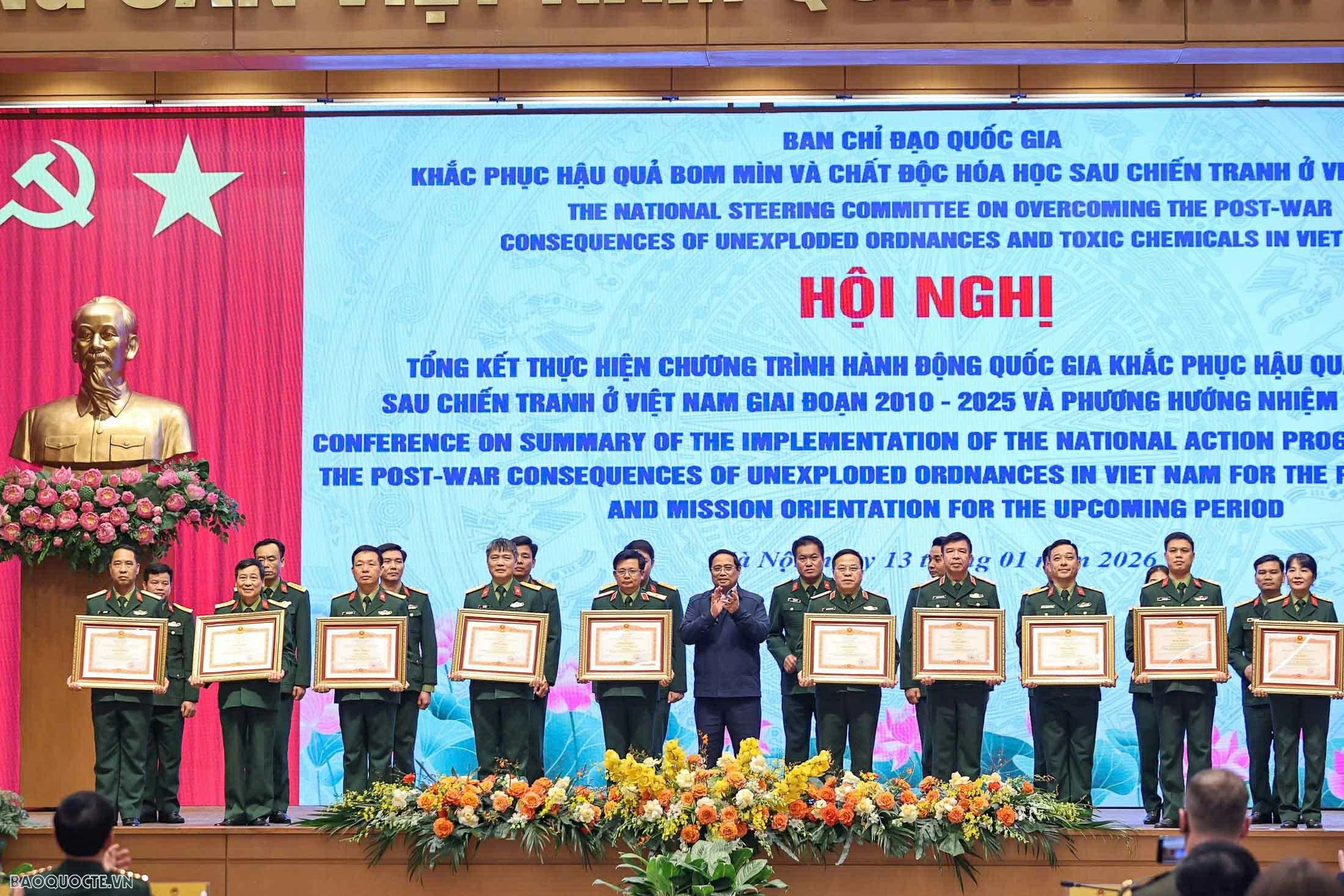 Tiếp tục xác định khắc phục hậu quả bom mìn sau chiến tranh là nhiệm vụ quan trọng và cấp bách Đẩy nhanh tốc độ khắc phục hậu quả bom mìn