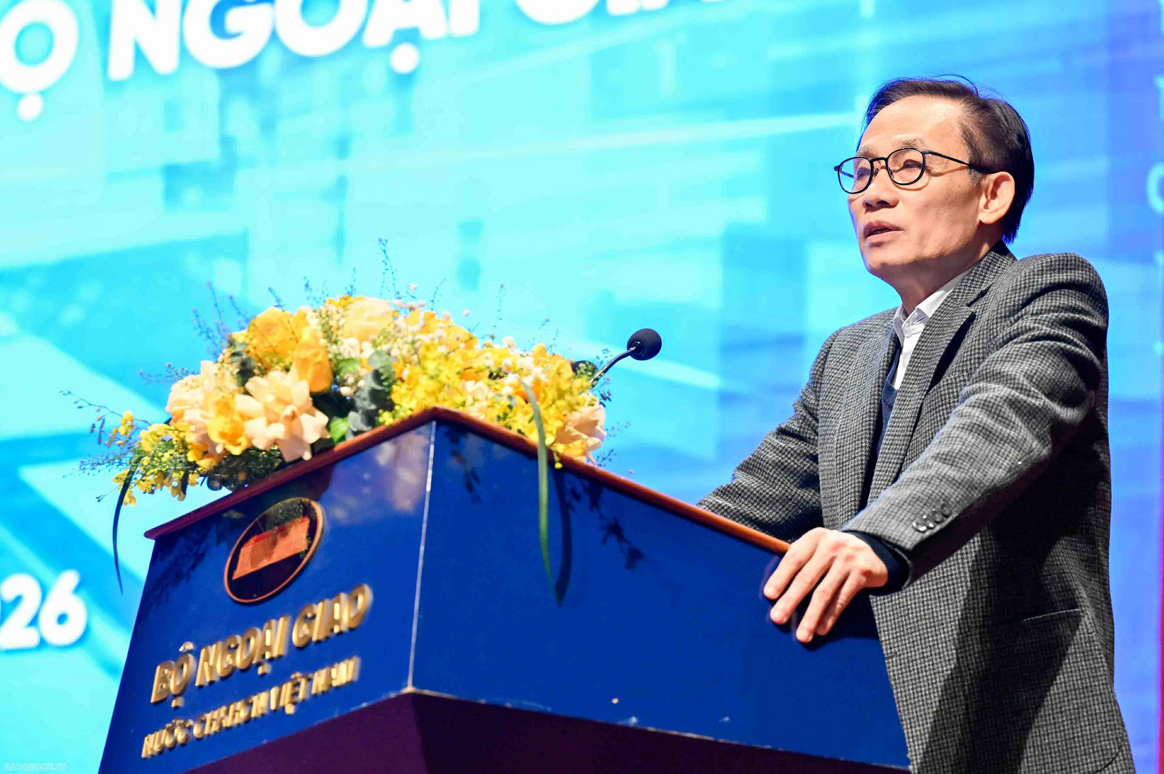 Chiều ngày 13/1/2026, Bộ Ngoại giao đã tổ chức Hội nghị giới thiệu khung kiến trúc số của Bộ Ngoại giao. (Ảnh: Nguyễn Hồng)