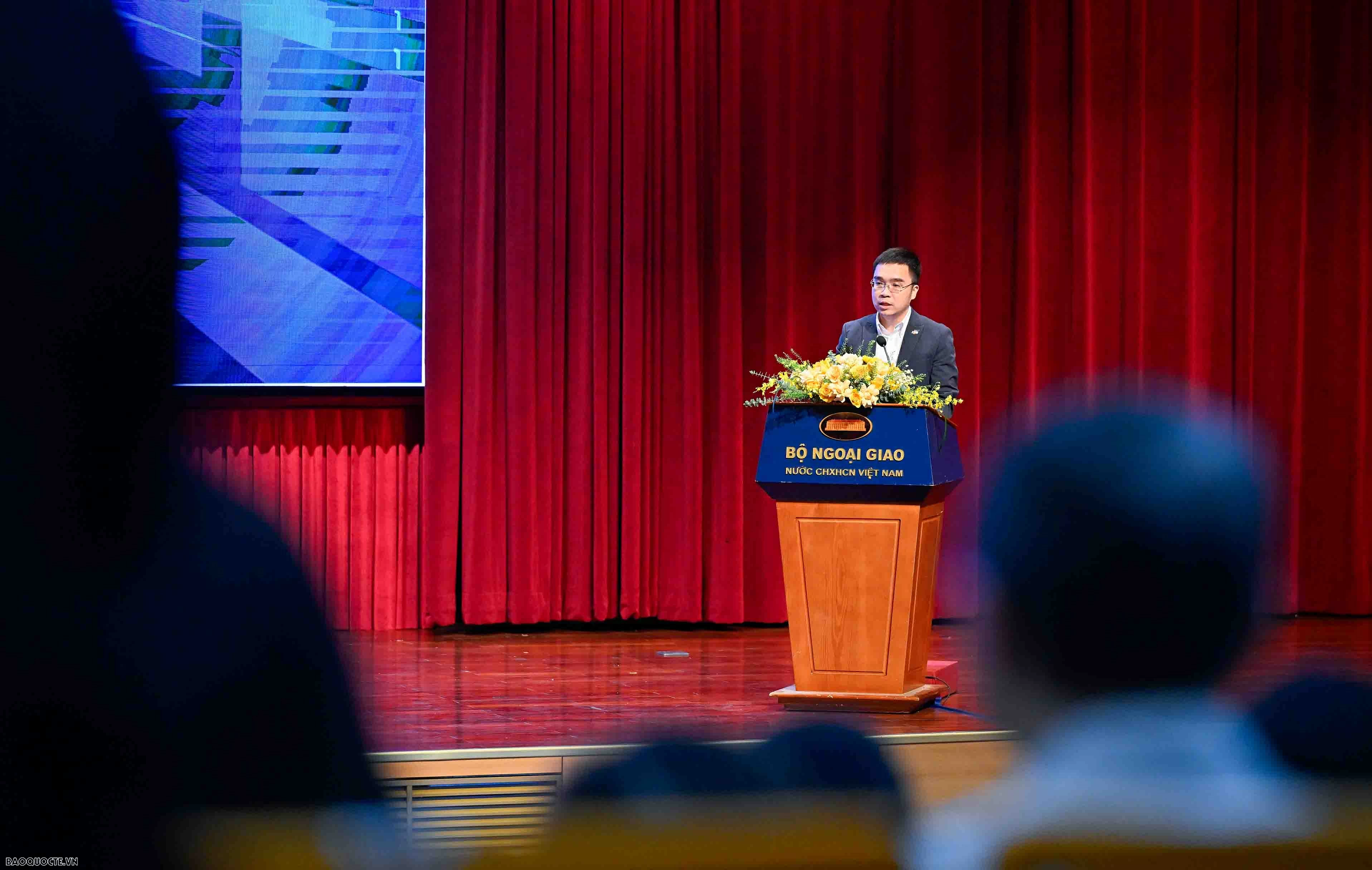 Chiều ngày 13/1/2026, Bộ Ngoại giao đã tổ chức Hội nghị giới thiệu khung kiến trúc số của Bộ Ngoại giao. (Ảnh: Nguyễn Hồng)