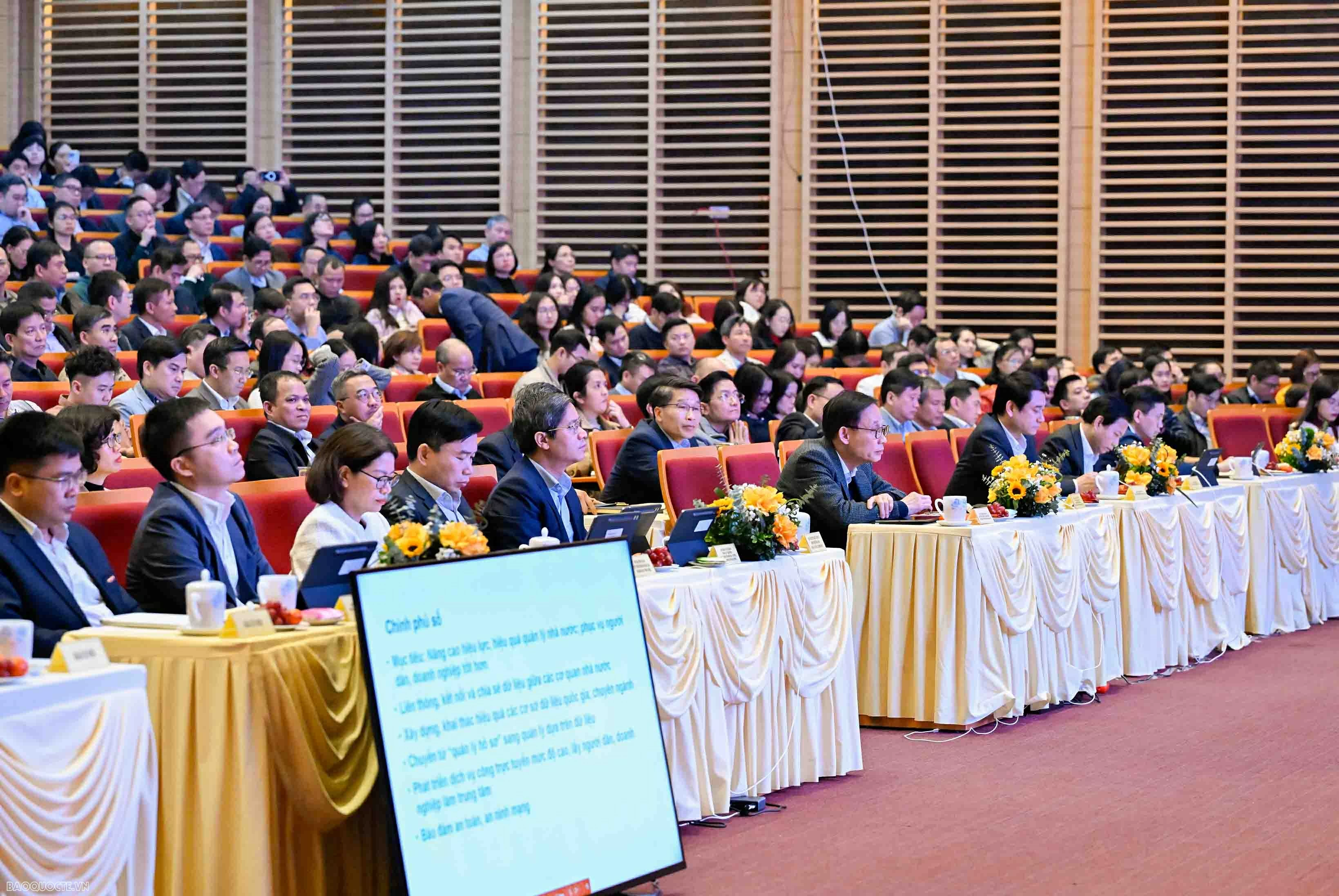 Chiều ngày 13/1/2026, Bộ Ngoại giao đã tổ chức Hội nghị giới thiệu khung kiến trúc số của Bộ Ngoại giao. (Ảnh: Nguyễn Hồng)