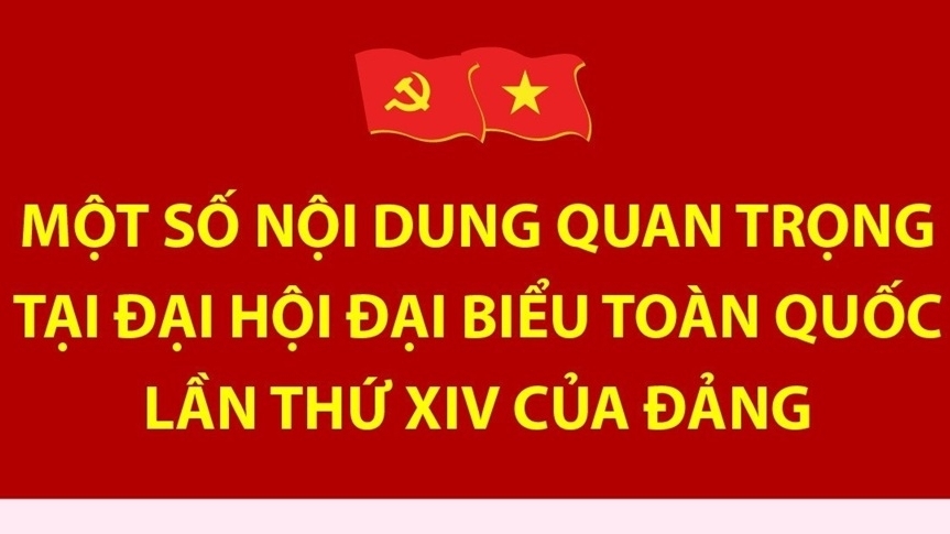 Một số nội dung quan trọng tại Đại hội đại biểu toàn quốc lần thứ XIV của Đảng