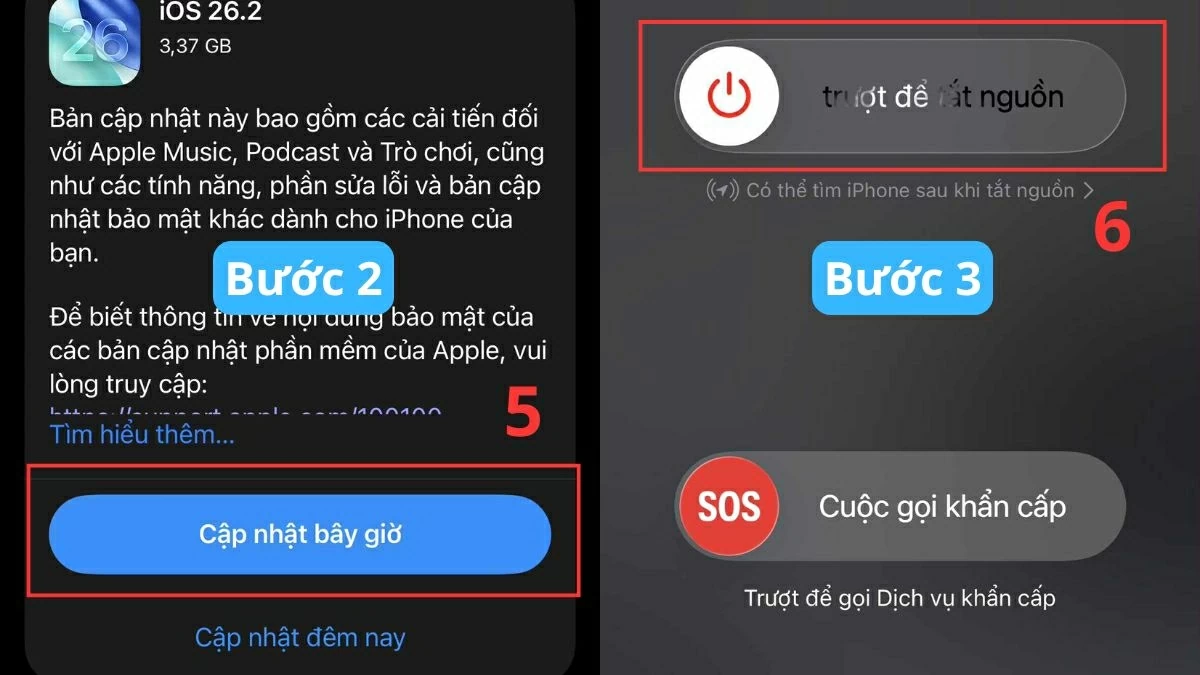 Nếu có phiên bản mới, chọn Tải về & Cài đặt để cập nhật iOS.