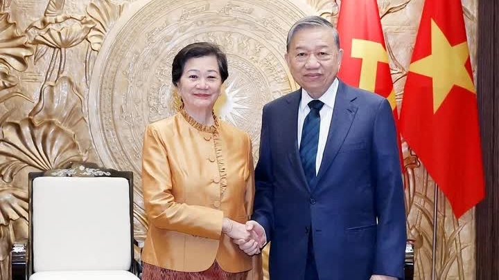 Tổng Bí thư Tô Lâm tiếp Đại sứ Campuchia chào từ biệt