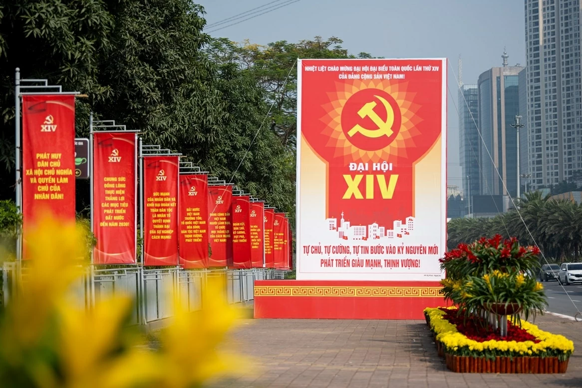 Trung tâm Hội nghị Quốc gia trước ngày khai mạc Đại hội XIV của Đảng