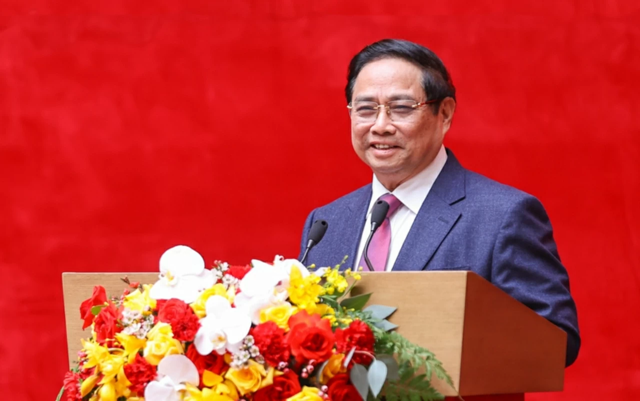 Thủ tướng Chính phủ Phạm Minh Chính: Đổi mới công tác ngoại giao kinh tế không còn là lựa chọn, mà đã trở thành đòi hỏi khách quan của thực tiễn, là yêu cầu cấp bách, là lựa chọn chiến lược và là một trong những ưu tiên hàng đầu để góp phần hiện thực hoá khát vọng phát triển hùng cường, thịnh vượng của dân tộc.