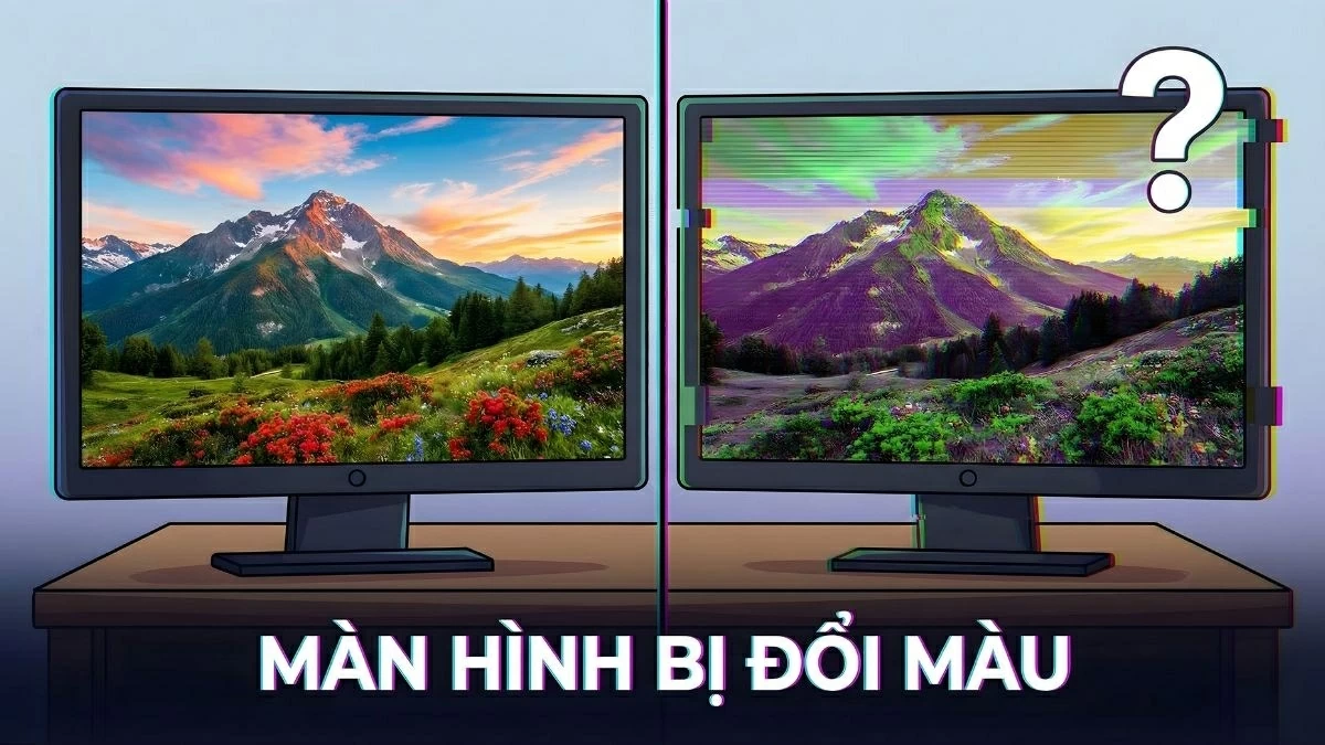 Cách khắc phục màn hình máy tính bị đổi màu hiệu quả, nhanh chóng.
