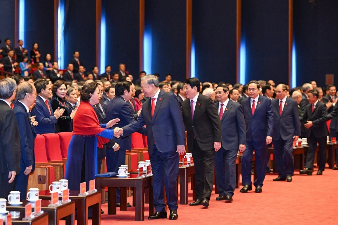 Toàn cảnh Phiên khai mạc Đại hội đại biểu toàn quốc lần thứ XIV của Đảng