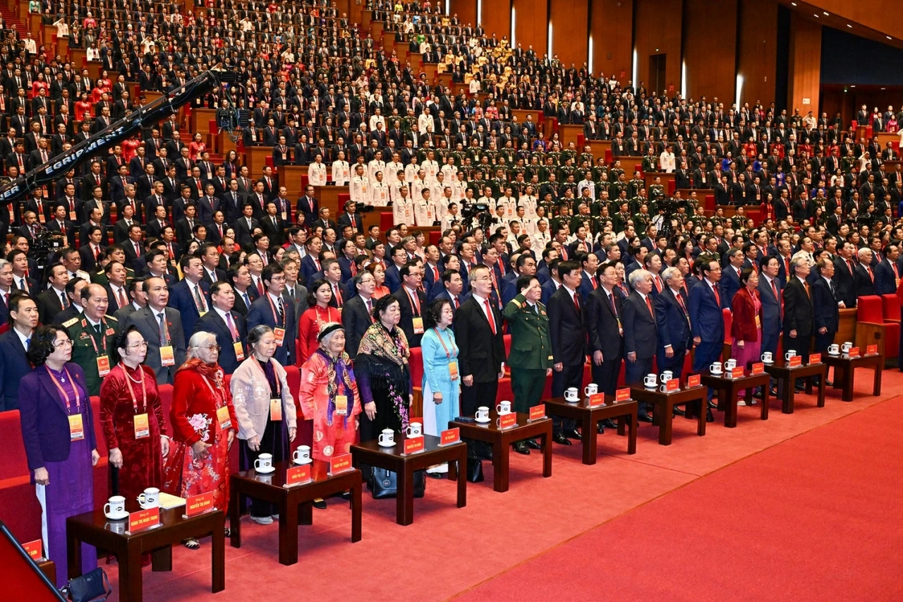 Toàn cảnh Phiên khai mạc Đại hội đại biểu toàn quốc lần thứ XIV của Đảng